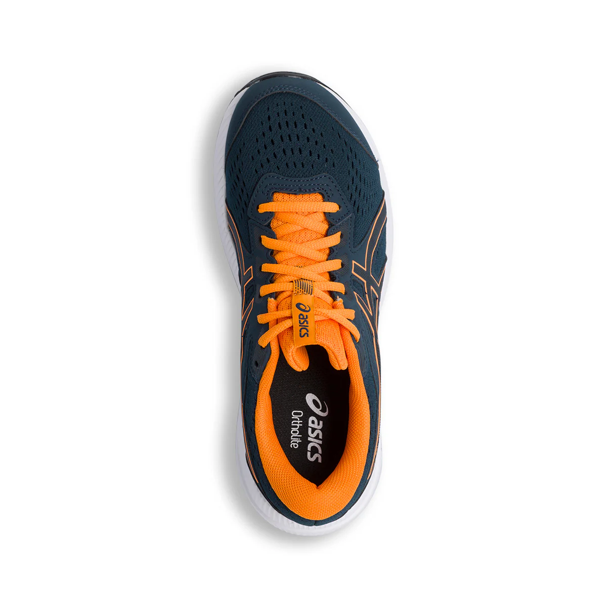 Scarpe da running blu e arancioni con suola ammortizzata Amplifoam Asics Gel Contend 8 - Image 7
