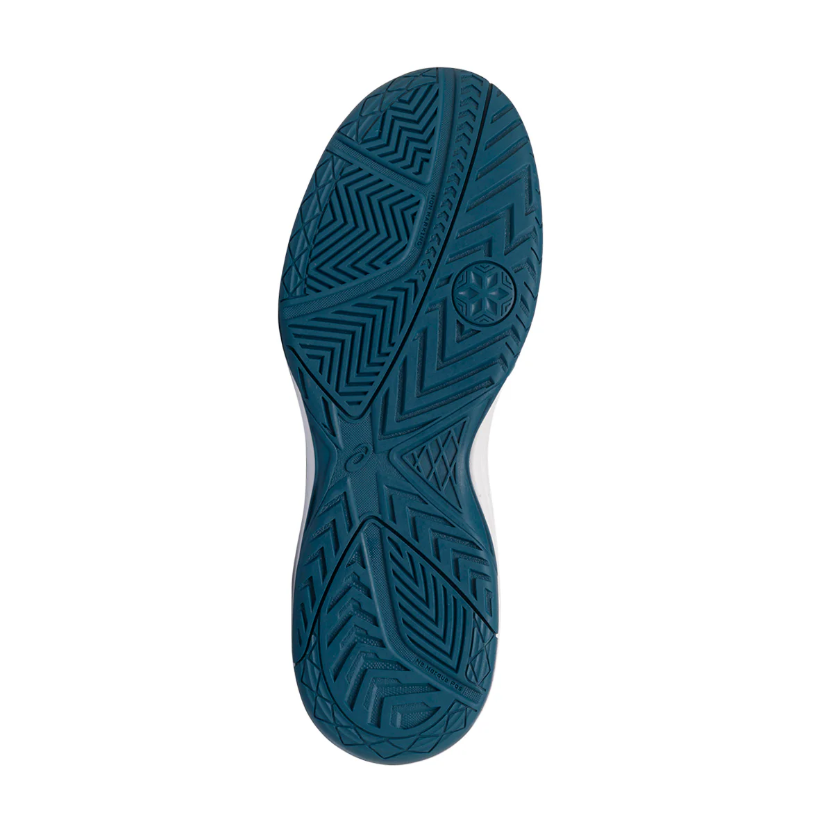 Scarpe da running blu e bianche da uomo con logo laterale Asics Court Slide 3 - Image 4