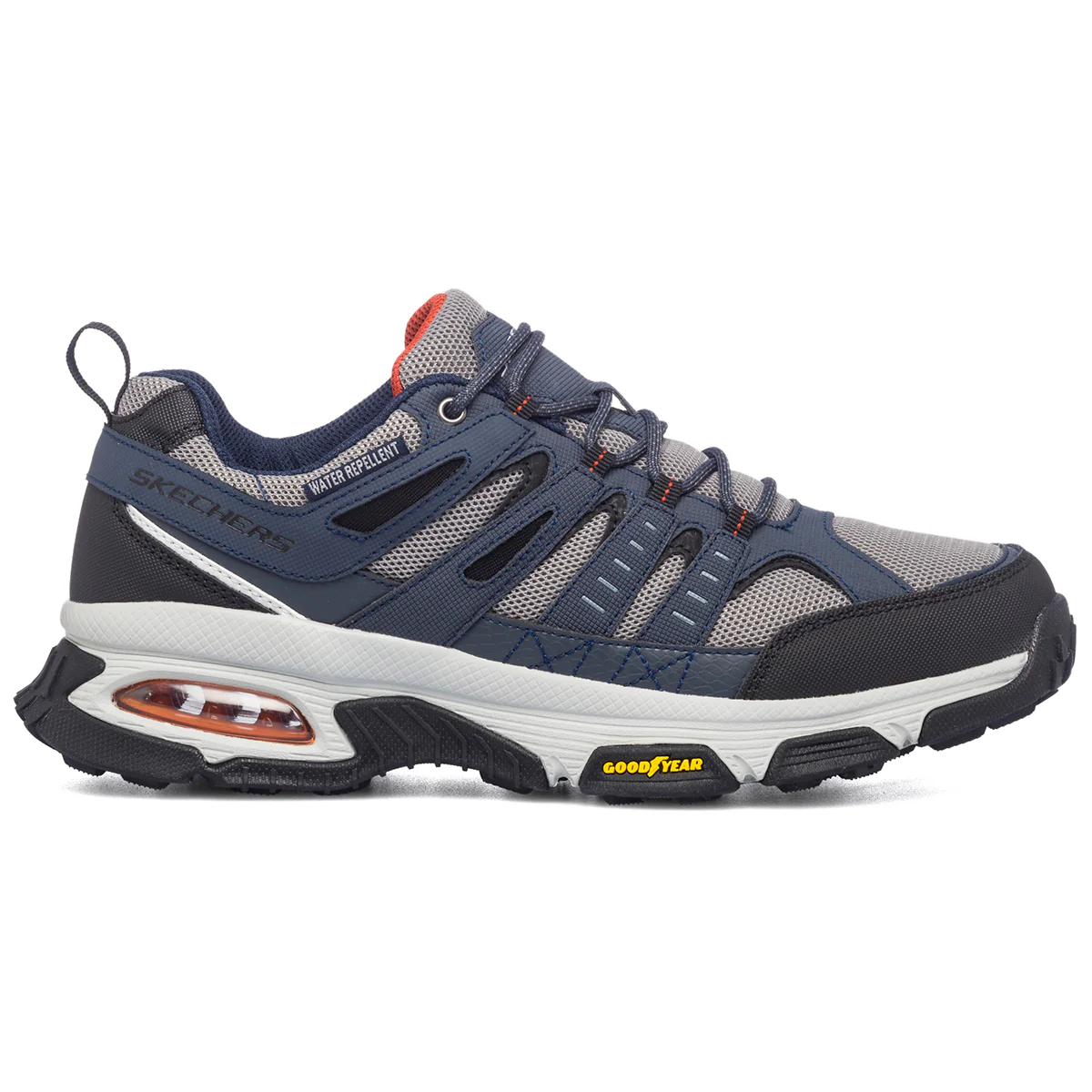 Scarpe da running blu e grigie waterproof Skechers Skech-Air Envoy