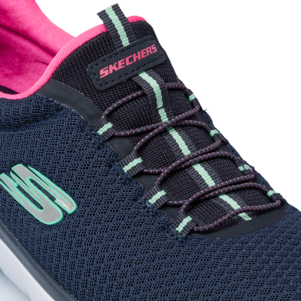 Scarpe da running blu navy con suola Memory Foam Skechers Summits - Image 6