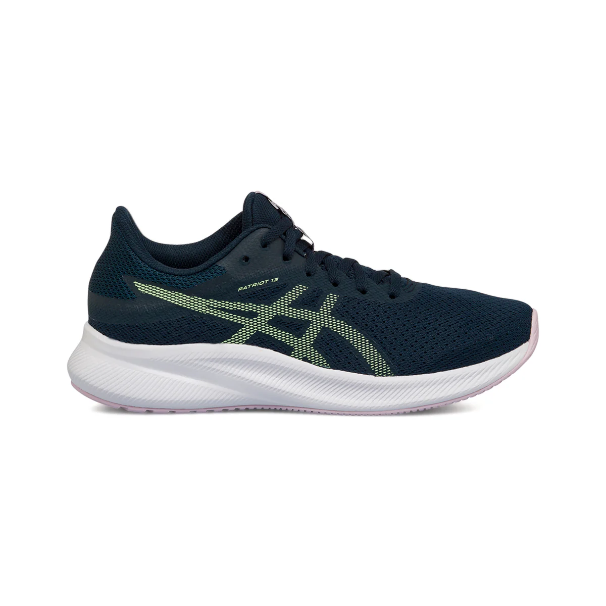 Scarpe da running blu navy da donna con intersuola AMPLIFOAM Asics Patriot 13