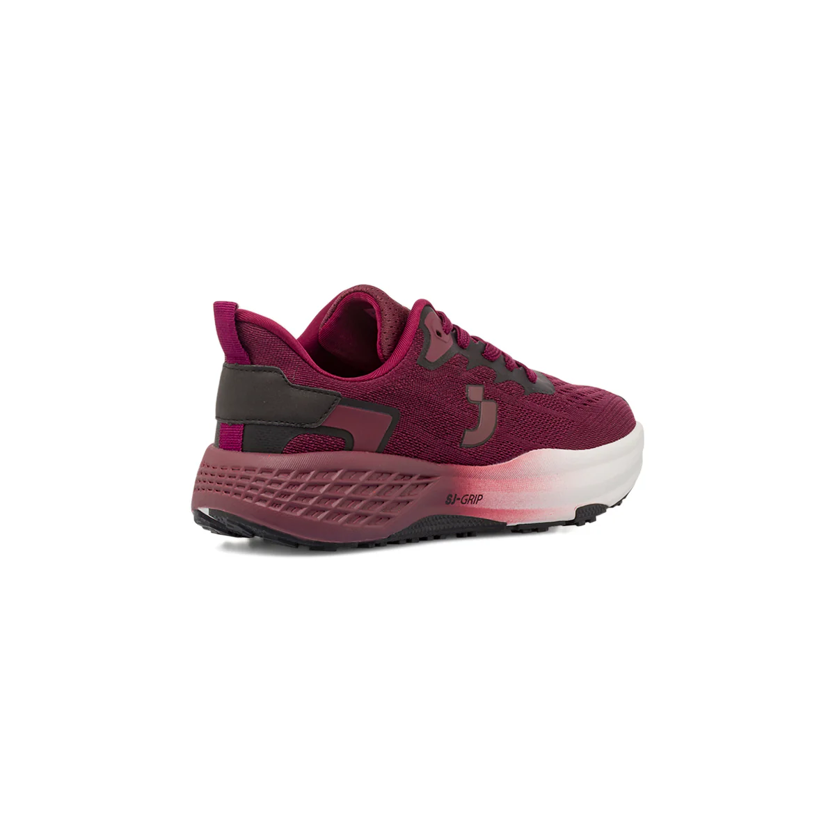 Scarpe da running da donna bordeaux in tessuto tecnico SJ - Image 3