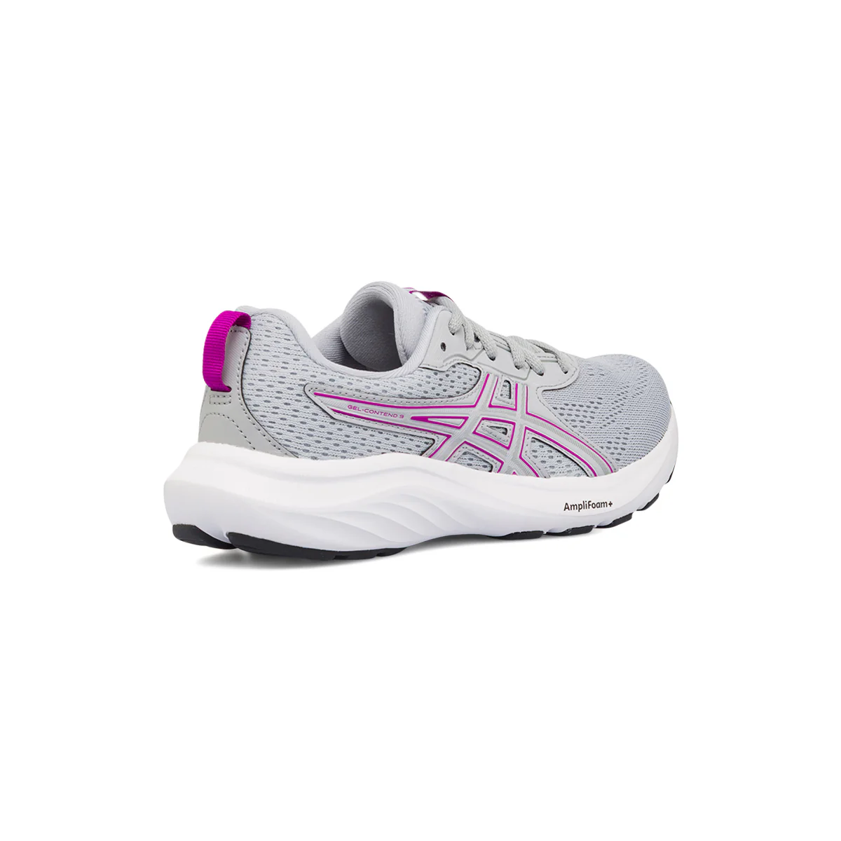 Scarpe da running da donna grigie con dettagli viola Asics Gel Contend 9 - Image 3
