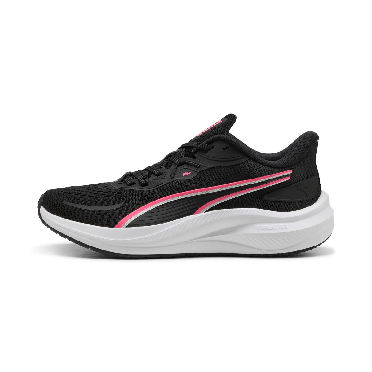 Scarpe da running da donna nere e rosa Puma Skyrocket Lite 2 - Image 2