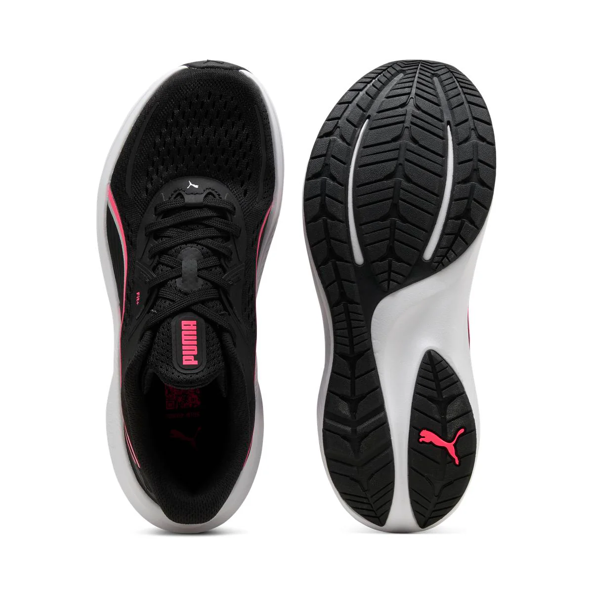 Scarpe da running da donna nere e rosa Puma Skyrocket Lite 2 - Image 4
