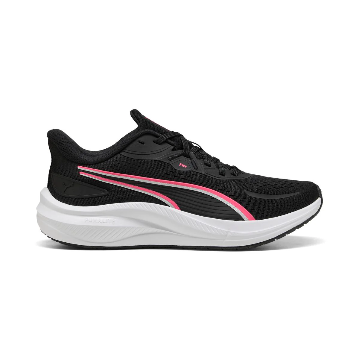 Scarpe da running da donna nere e rosa Puma Skyrocket Lite 2 - Image 7