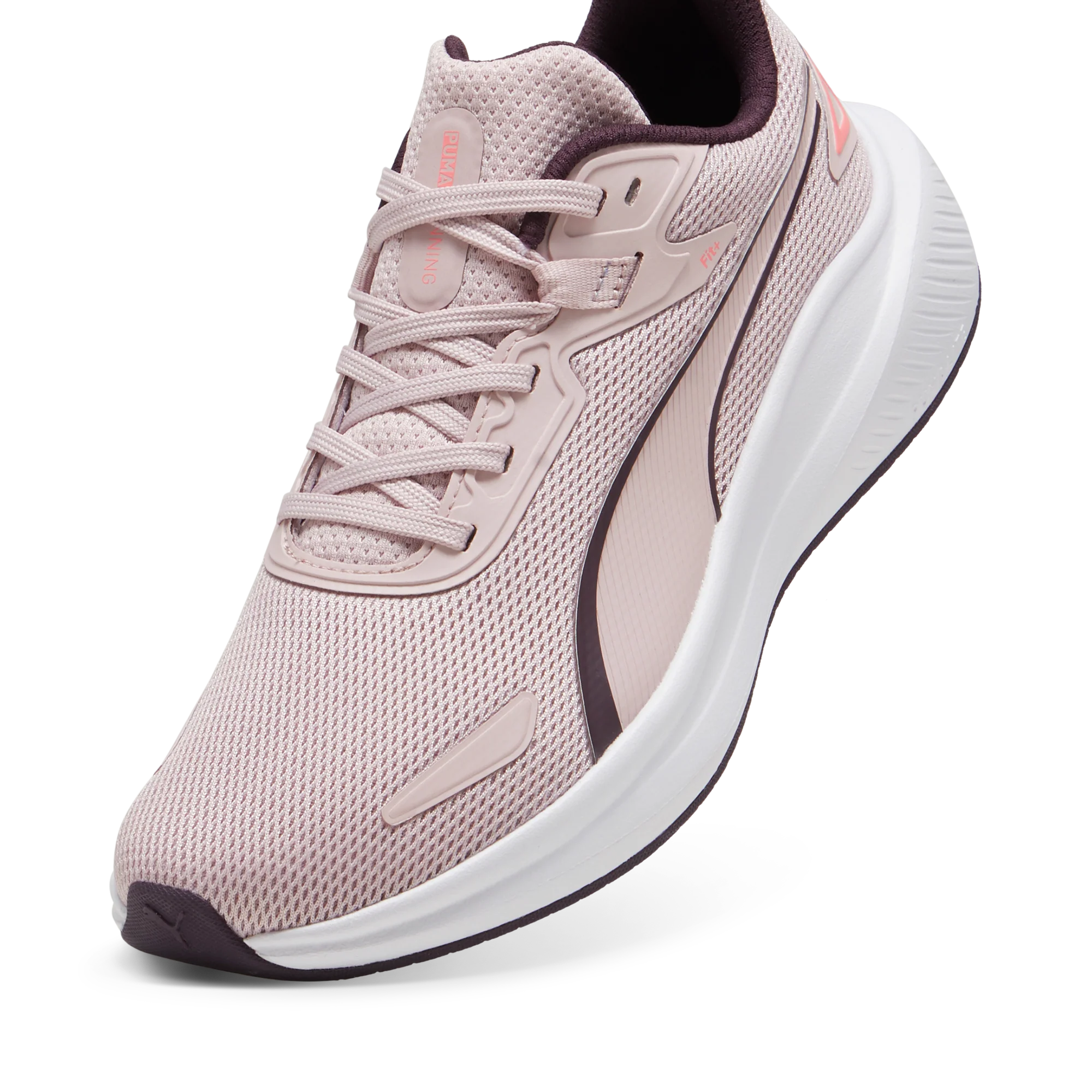 Scarpe da running da donna rosa con dettagli viola e logo Puma Skyrocket Lite - Image 8