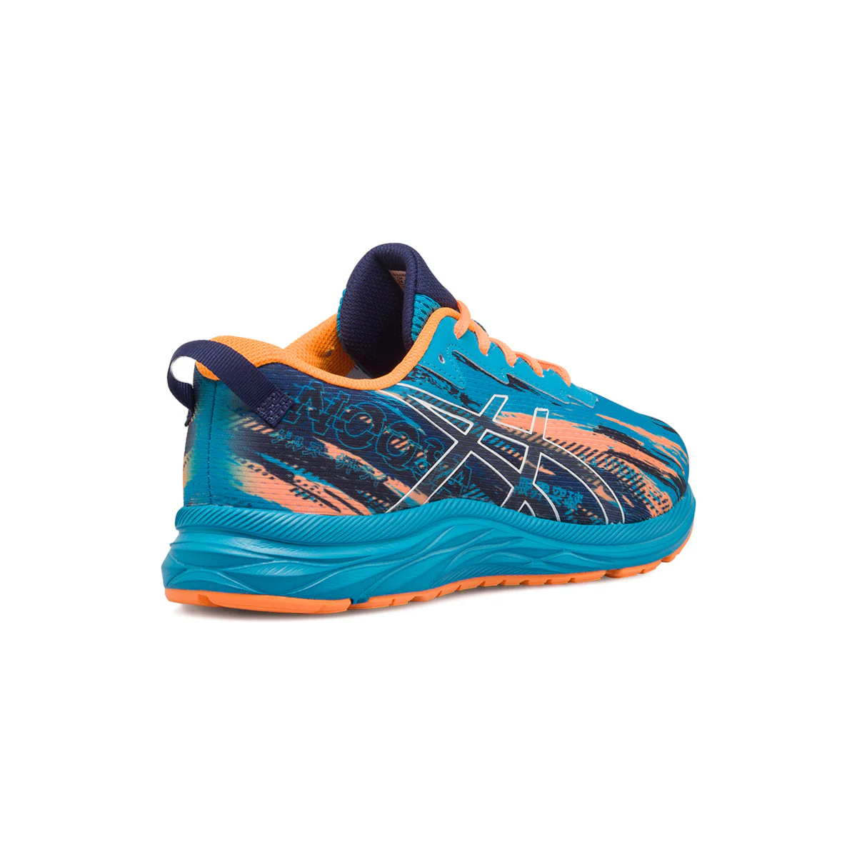 Scarpe da running da ragazzo blu in tessuto mesh Asics Gel-Noosa Tri 13 Gs - Image 3
