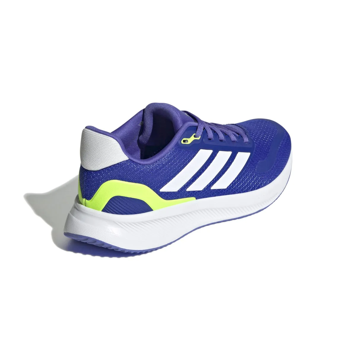 Scarpe da running da ragazzo e ragazza blu con logo adidas Runfalcon 5 - Image 5