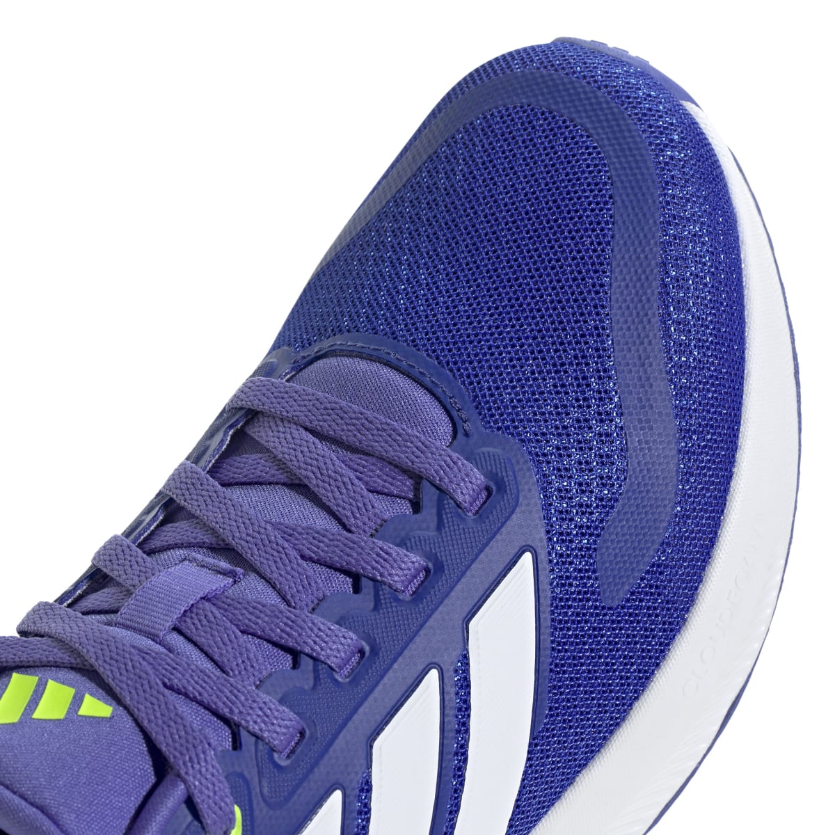 Scarpe da running da ragazzo e ragazza blu con logo adidas Runfalcon 5 - Image 6