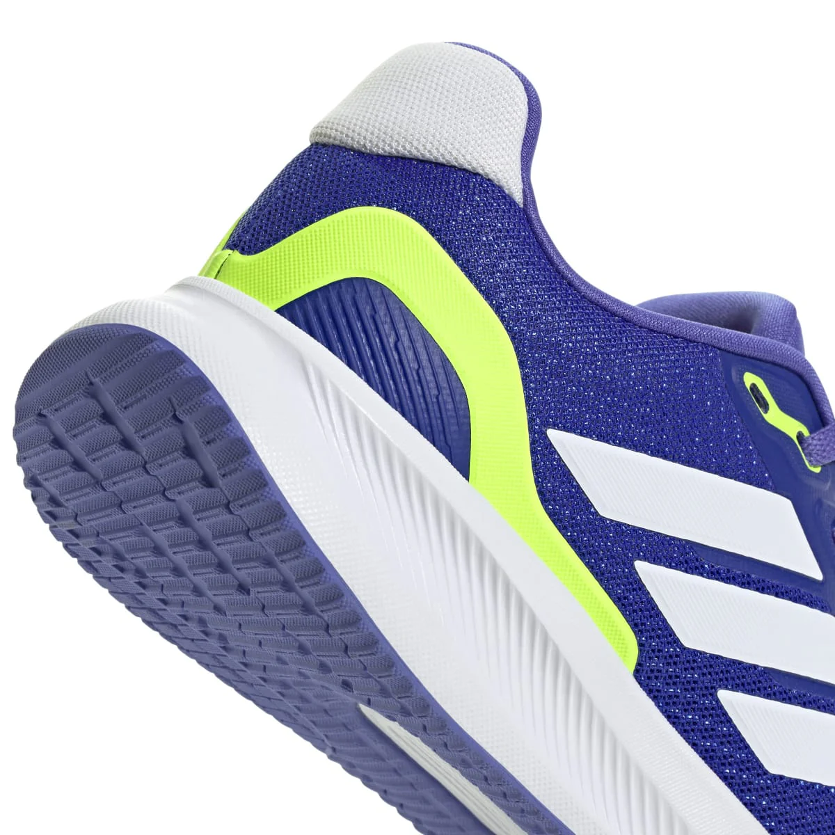 Scarpe da running da ragazzo e ragazza blu con logo adidas Runfalcon 5 - Image 7