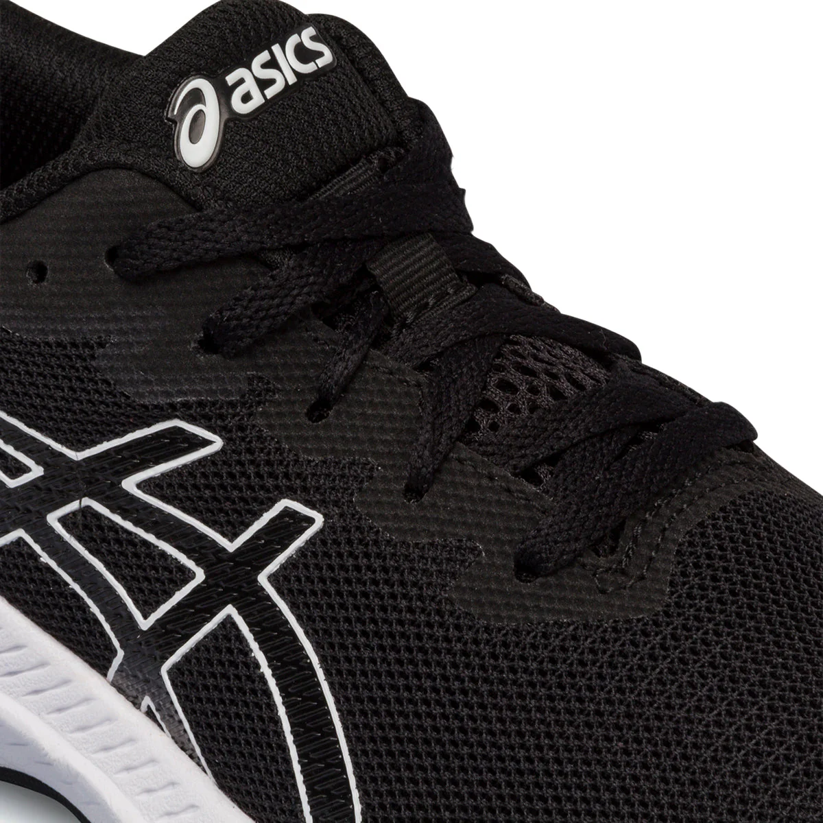 Scarpe da running da ragazzo nere in tessuto mesh Asics GT-1000 11 GS - Image 4