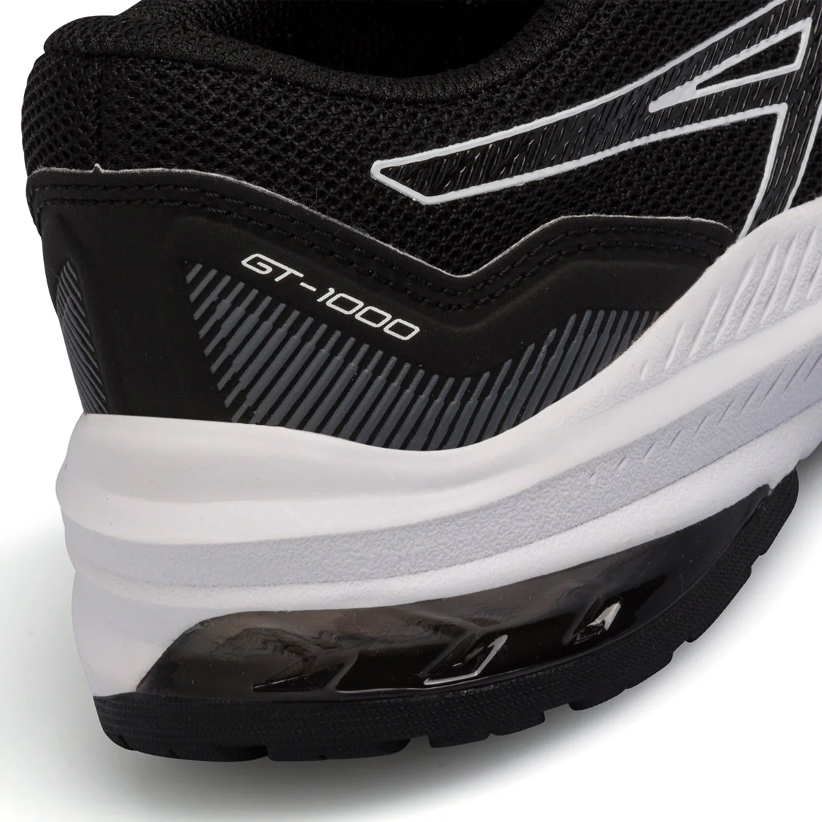 Scarpe da running da ragazzo nere in tessuto mesh Asics GT-1000 11 GS - Image 7