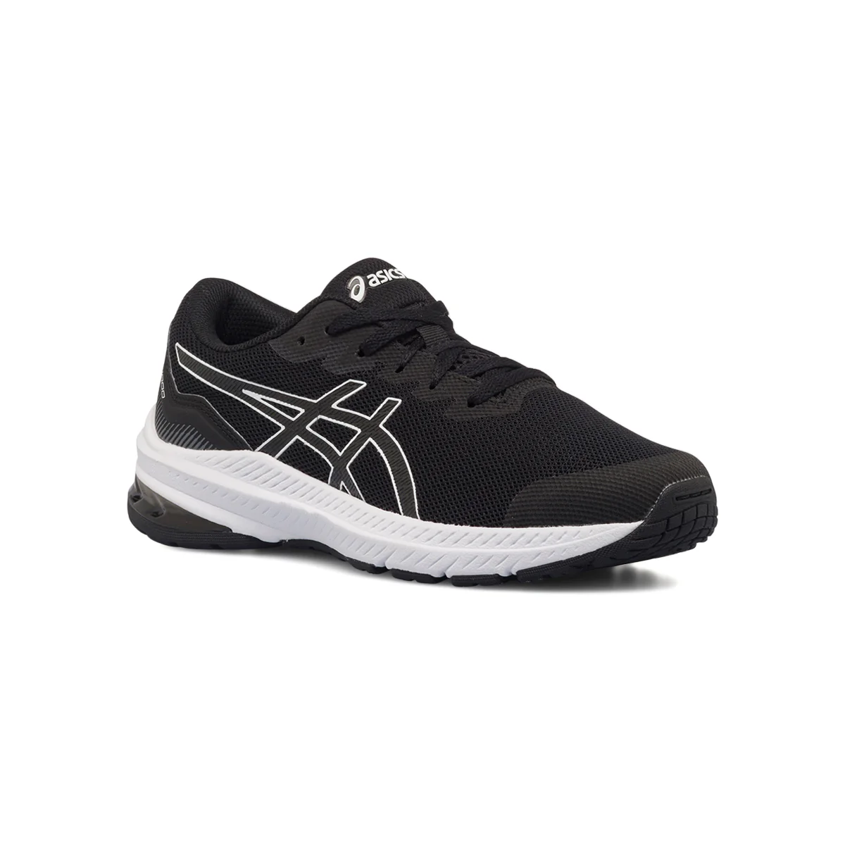Scarpe da running da ragazzo nere in tessuto mesh Asics GT-1000 11 GS - Image 8