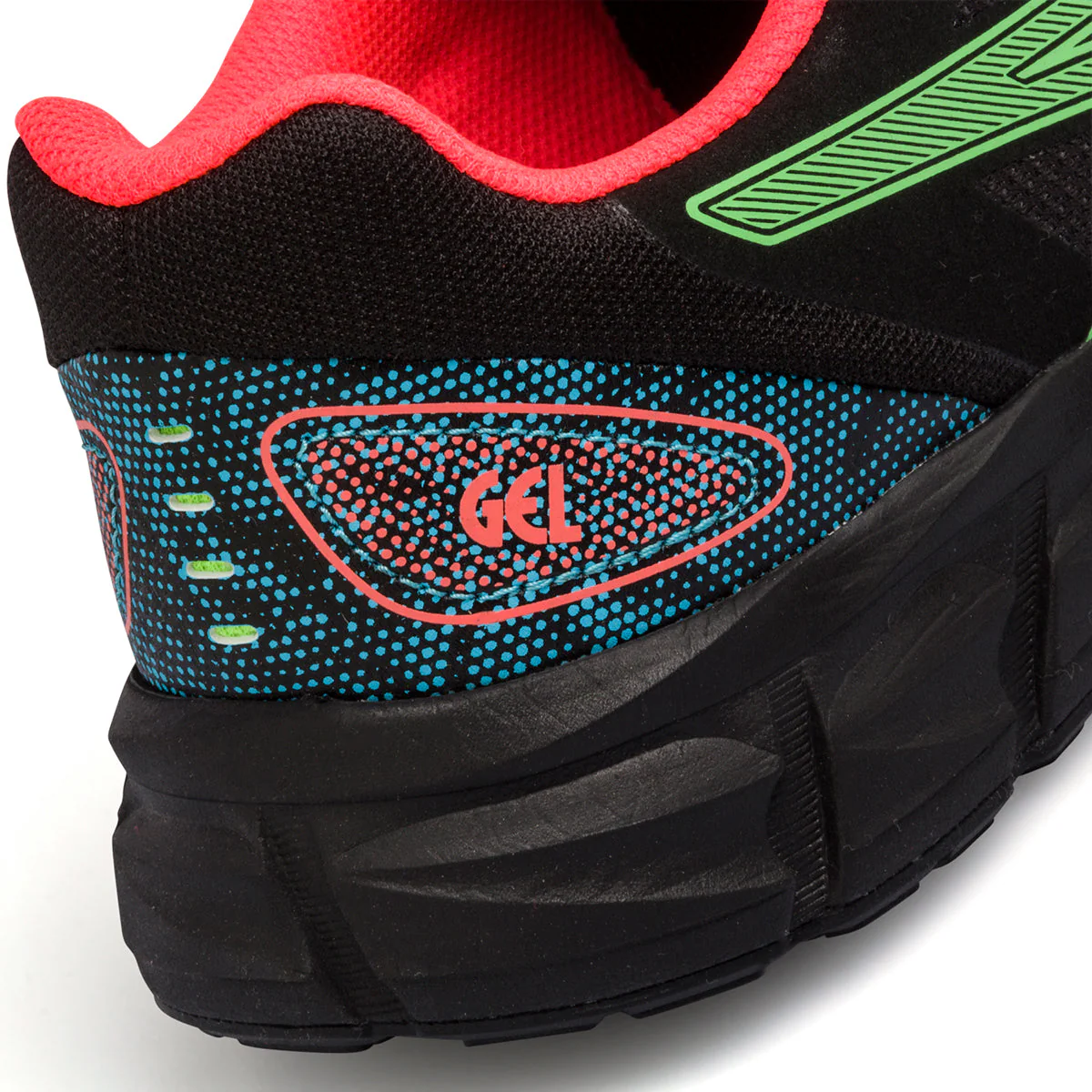 Scarpe da running da ragazzo nere in tessuto mesh Asics Quantum Lyte II GS - Image 6
