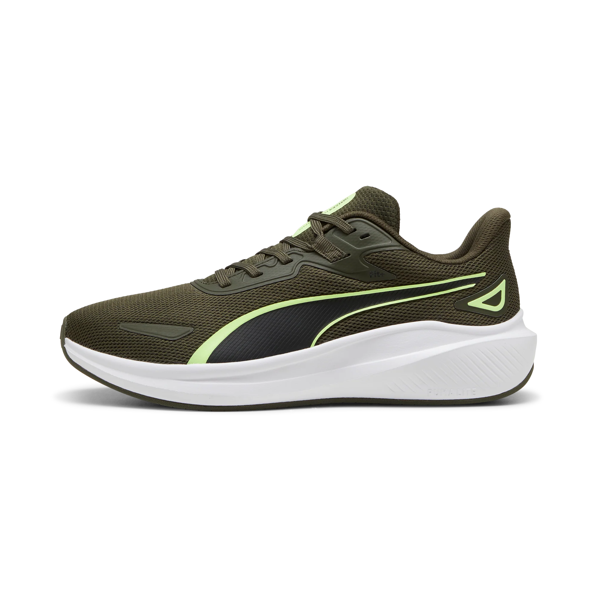 Scarpe da running da uomo verde militare con logo Puma Skyrocket Lite
