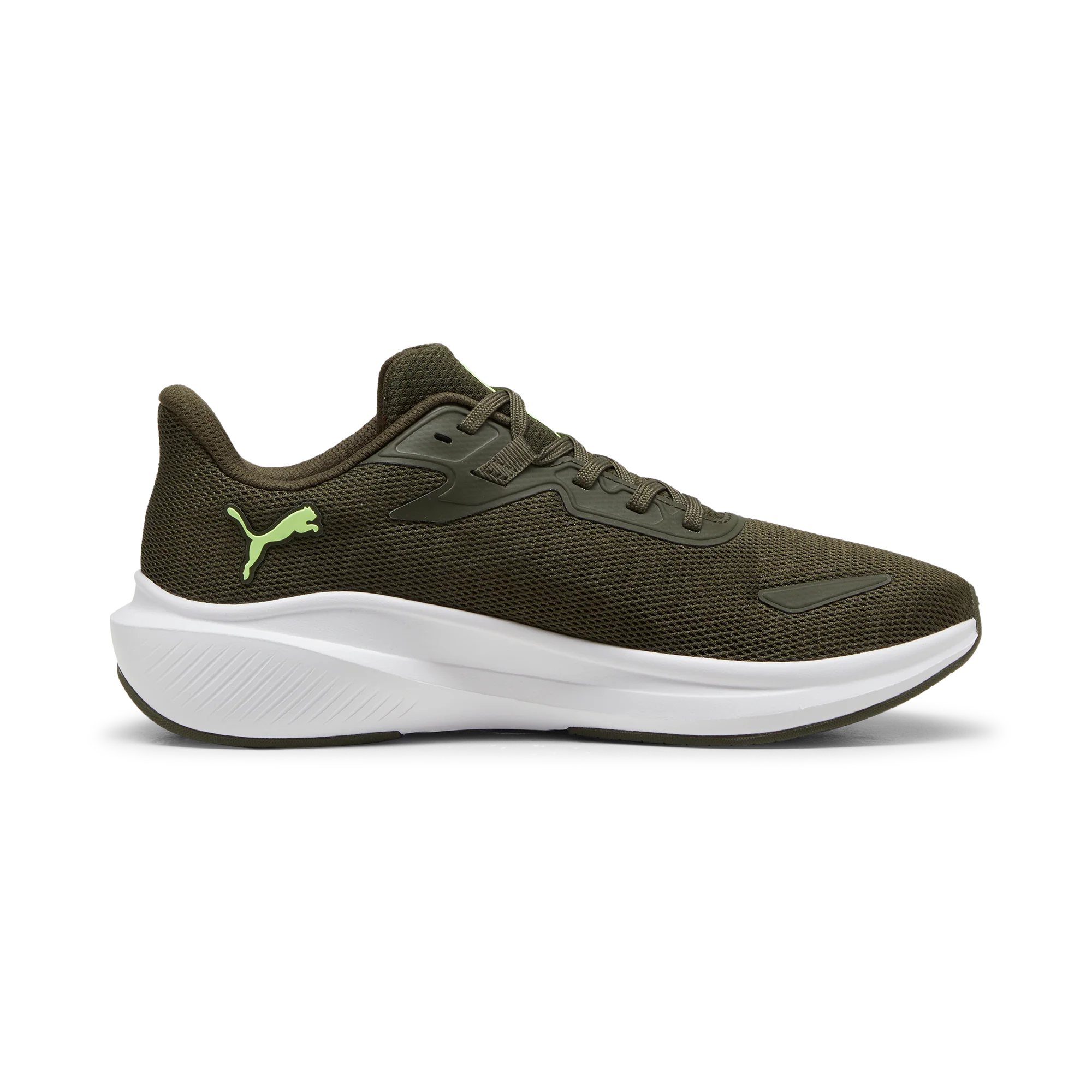 Scarpe da running da uomo verde militare con logo Puma Skyrocket Lite - Image 5