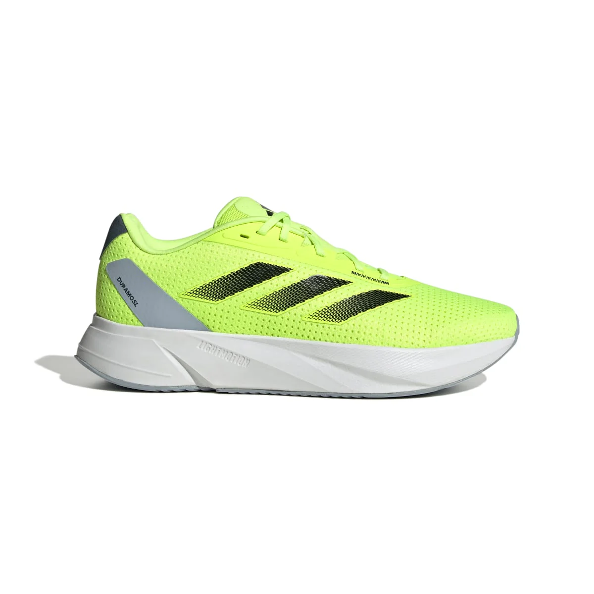 Scarpe da running gialle da uomo con strisce laterali nere adidas Duramo SL
