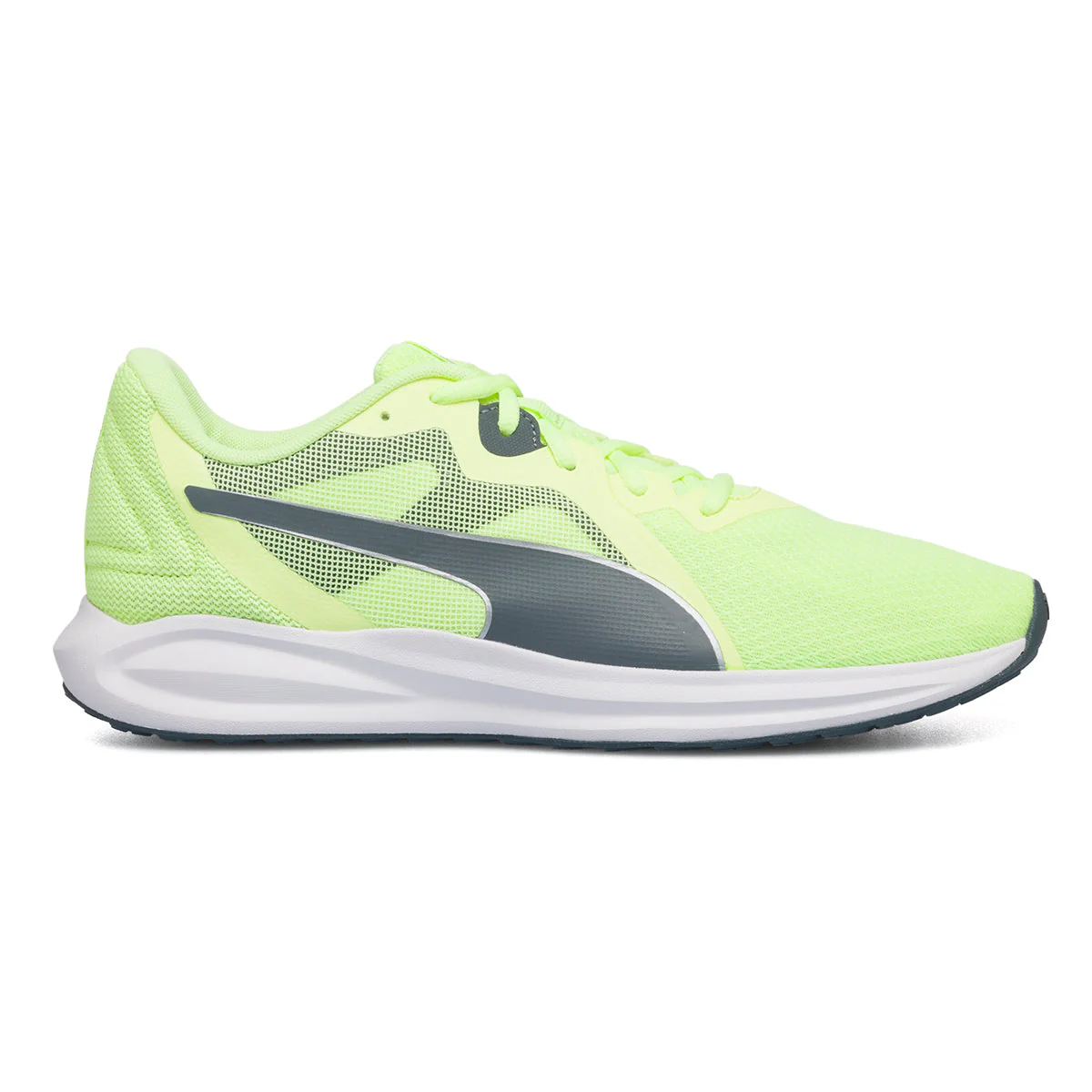 Scarpe da running gialle da uomo in tessuto mesh con ammortizzazione SoftFoam+ Puma Twitch Runner