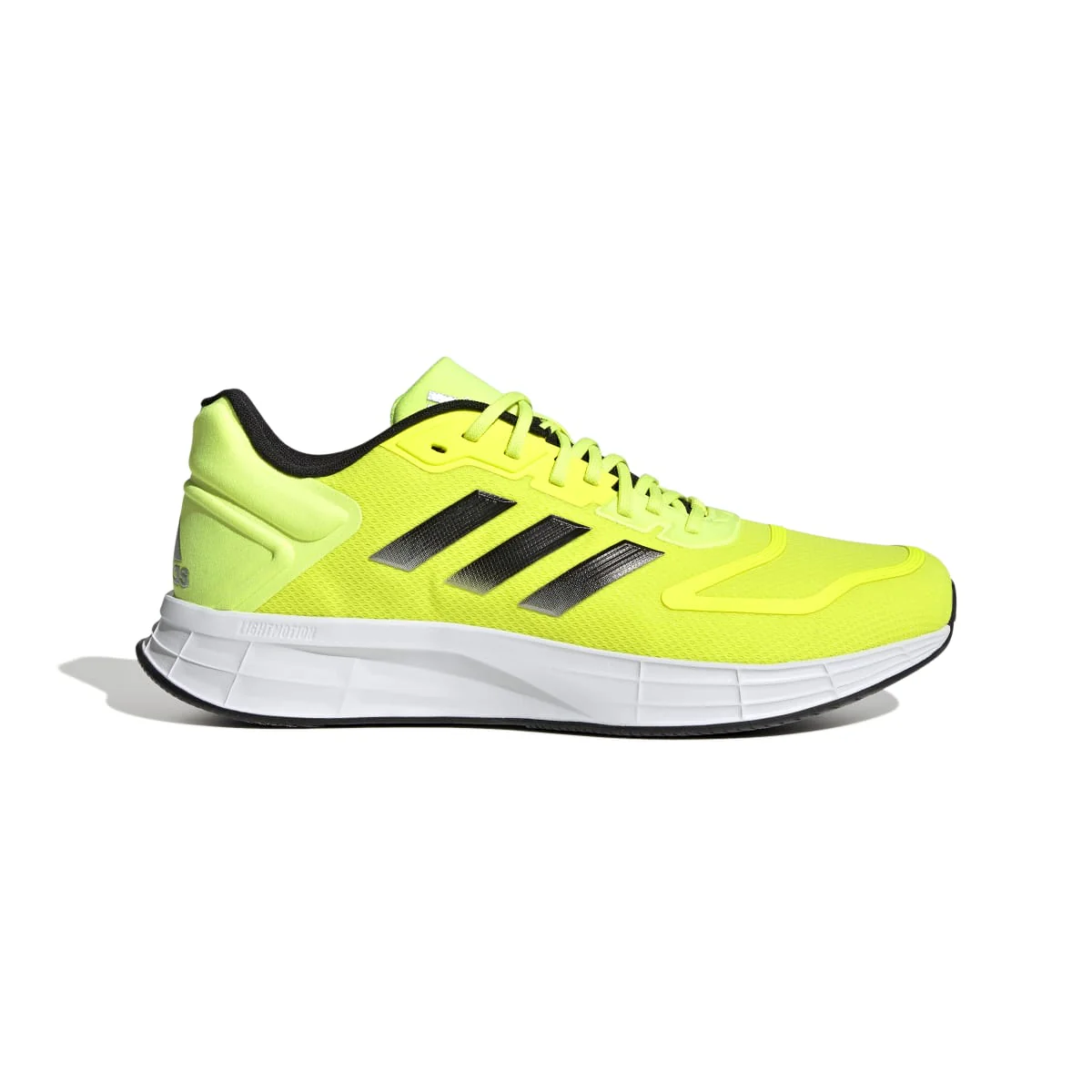 Scarpe da running giallo fluo da uomo in mesh adidas Duramo 10