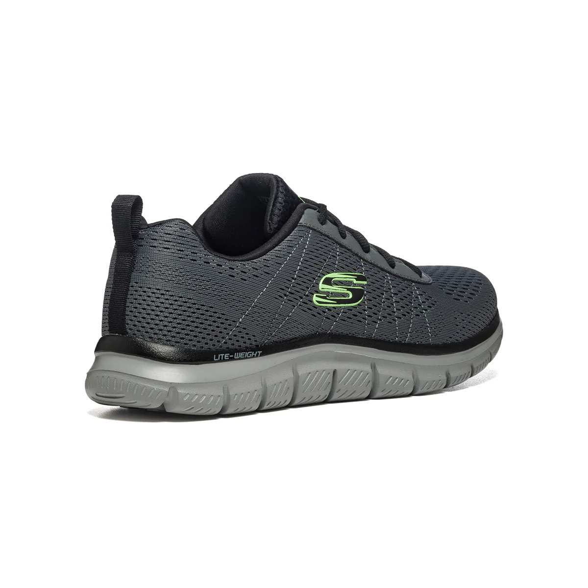 Scarpe da running grigie con logo laterale Skechers Track - Image 3