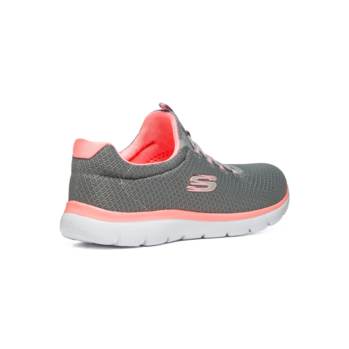 Scarpe da running grigie con sottopiede Memory Foam Skechers Summits - Image 3