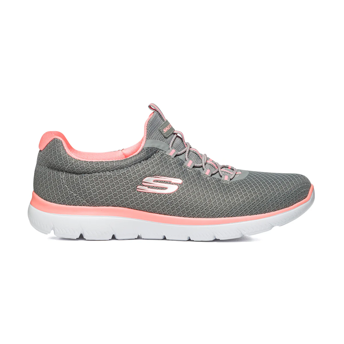 Scarpe da running grigie con sottopiede Memory Foam Skechers Summits - Image 9
