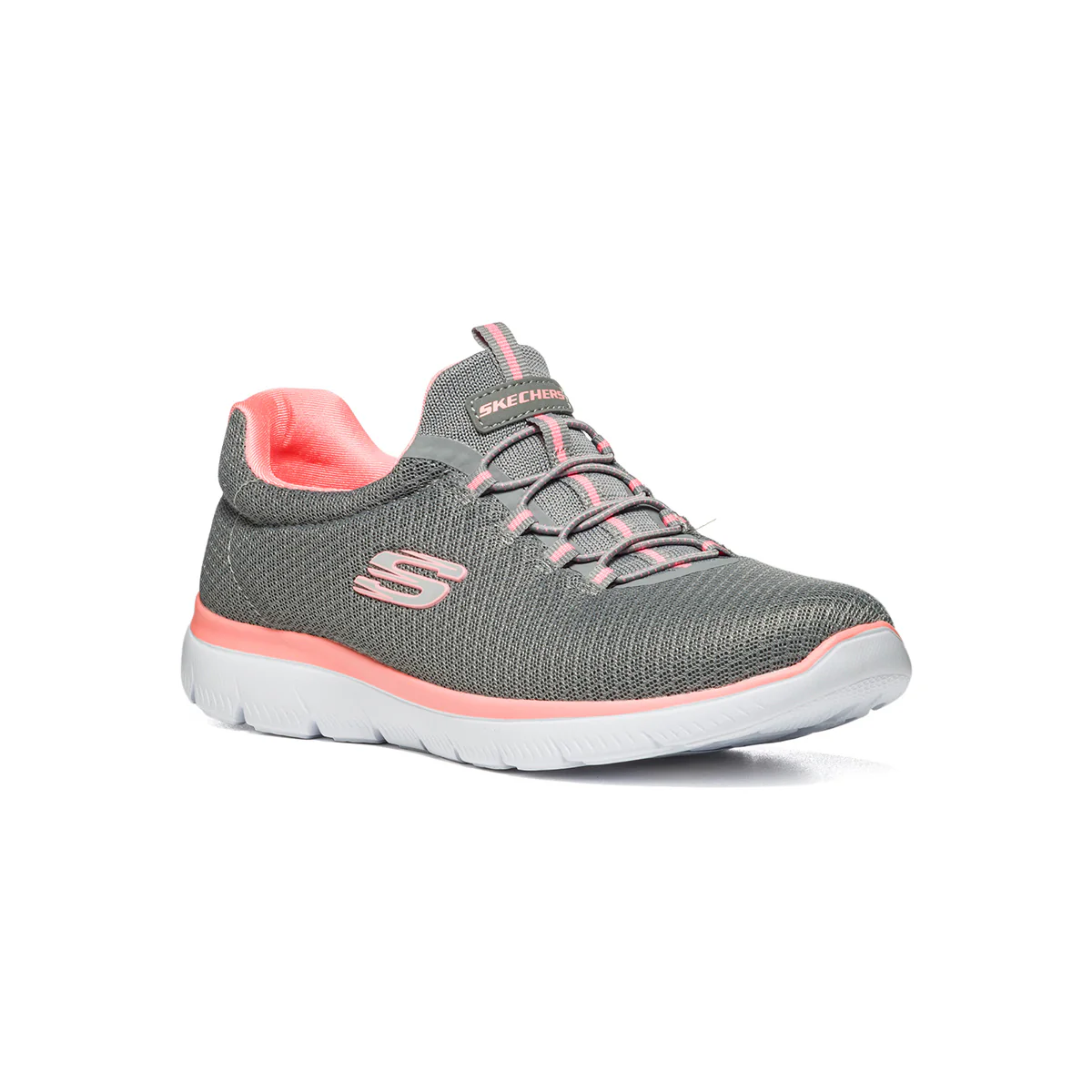 Scarpe da running grigie con sottopiede Memory Foam Skechers Summits - Image 2