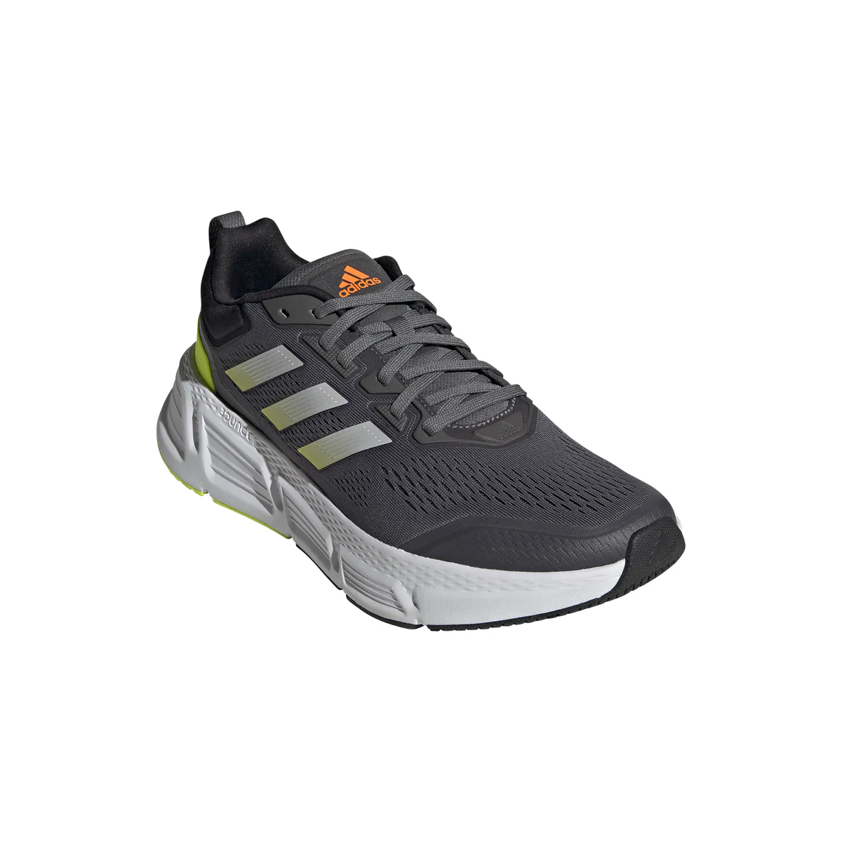 Scarpe da running grigie da uomo con strisce a contrasto adidas Questar - Image 2