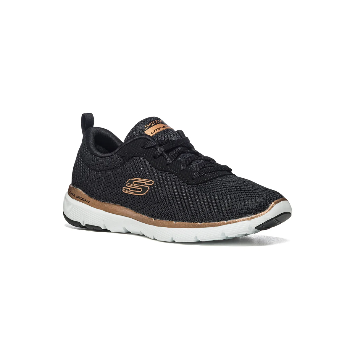Scarpe da running nere con patch logo Skechers Flex Appeal 3.0 - Image 2