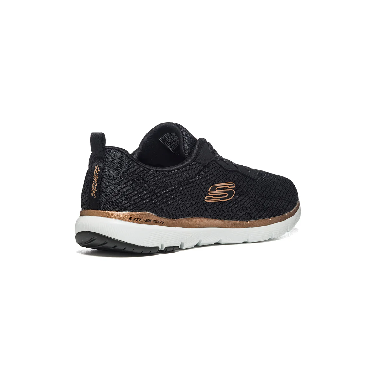 Scarpe da running nere con patch logo Skechers Flex Appeal 3.0 - Image 3