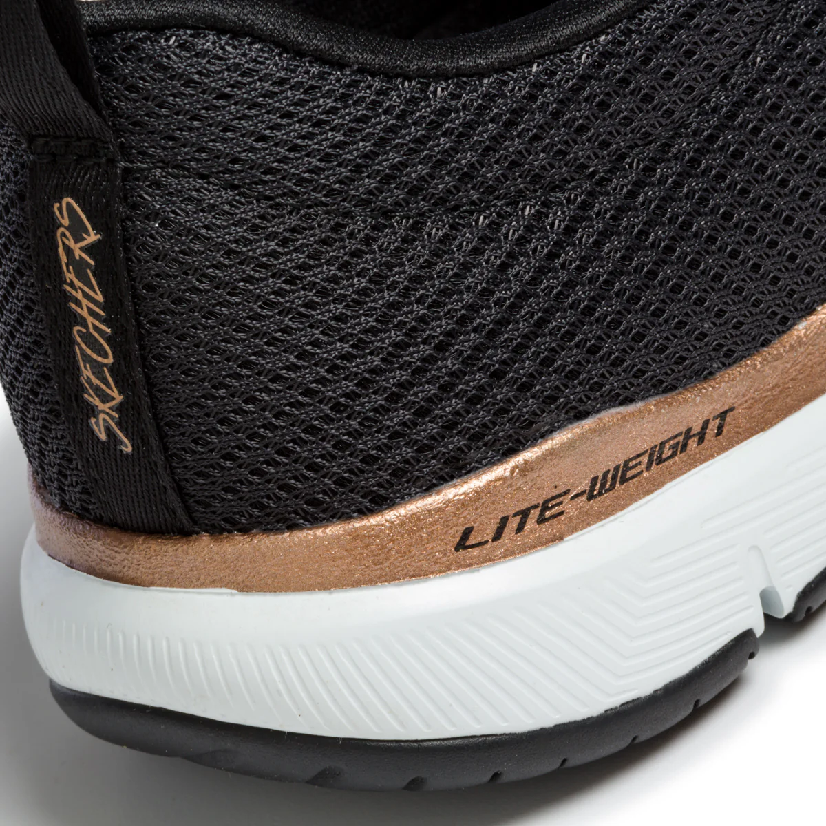 Scarpe da running nere con patch logo Skechers Flex Appeal 3.0 - Image 7