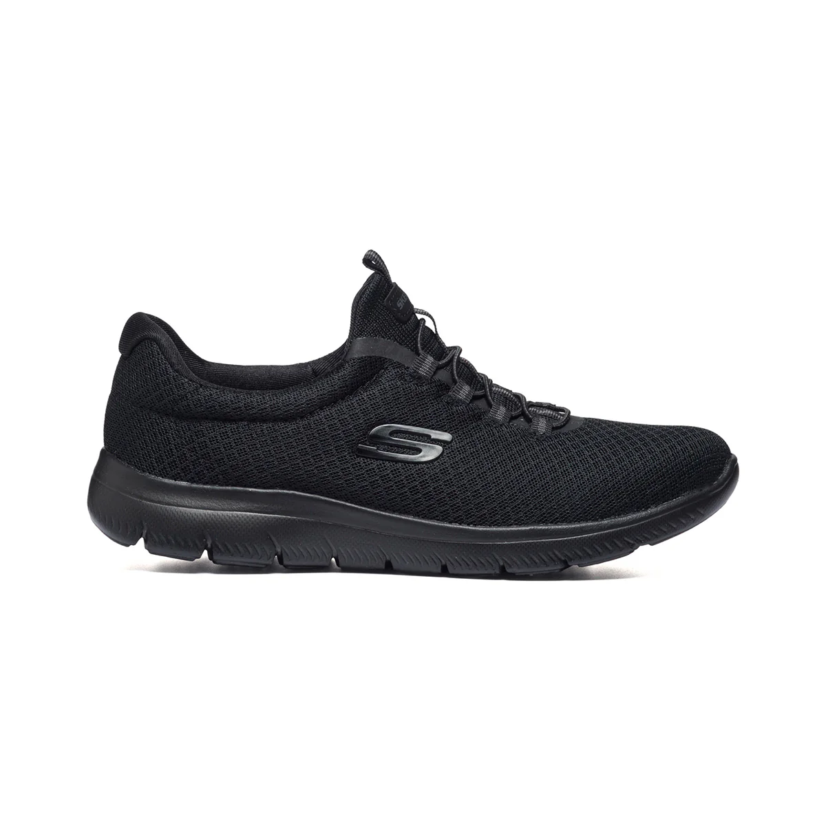 Scarpe da running nere con sottopiede Memory Foam Skechers Summits