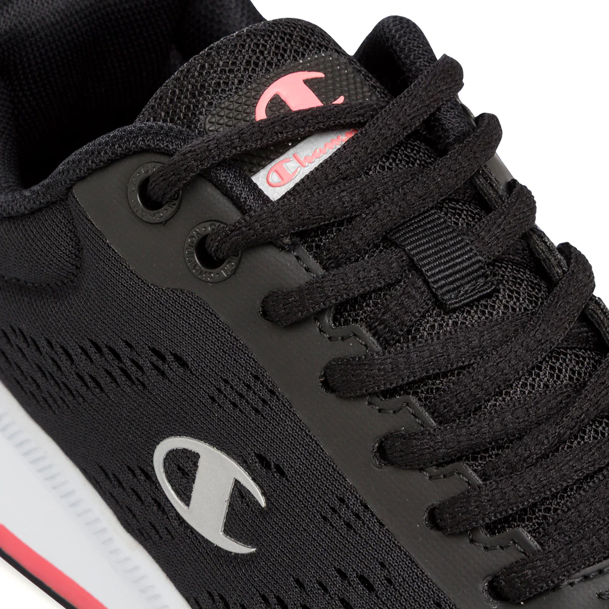 Scarpe da running nere da Donna con inserto rosa e logo Champion Jaunt Low - Image 4