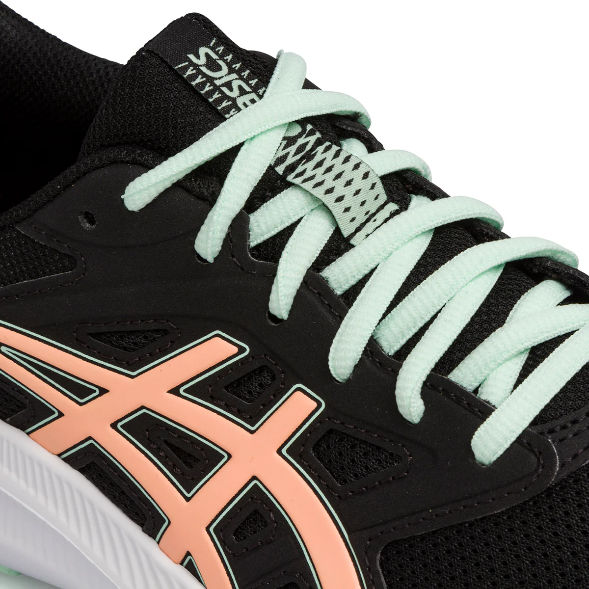 Scarpe da running nere da donna con strisce laterali rosa Asics Jolt 4 - Image 5