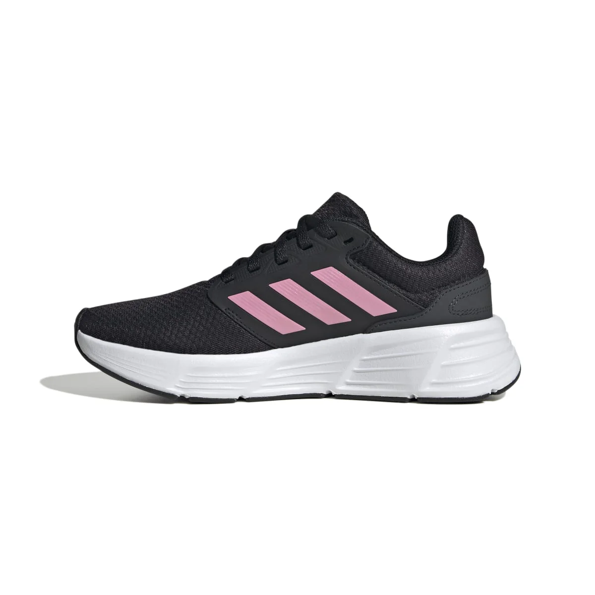 Scarpe da running nere da donna con strisce rosa adidas Galaxy 6 W - Image 4
