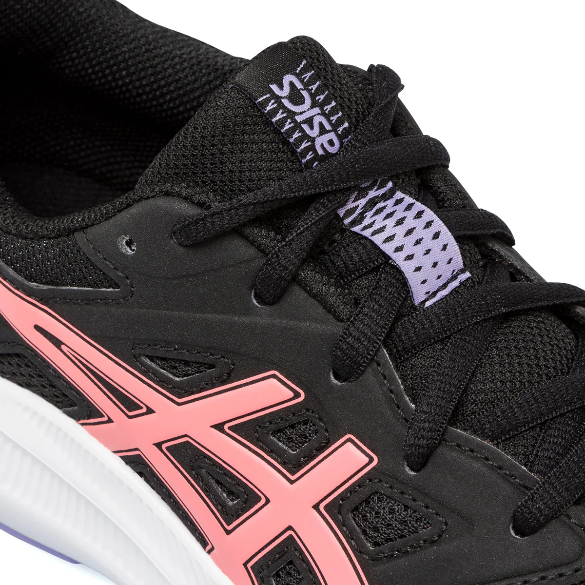 Scarpe da running nere da ragazza con dettagli rosa Asics Jolt 4 GS - Image 6