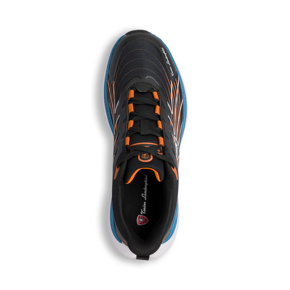 Scarpe da running nere da Uomo con dettagli arancioni Tonino Lamborghini - Image 5