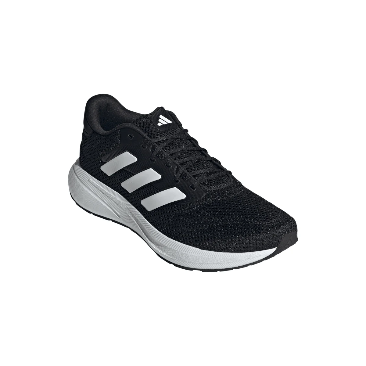 Scarpe da running nere con dettaglio logo bianco laterale adidas - Image 3