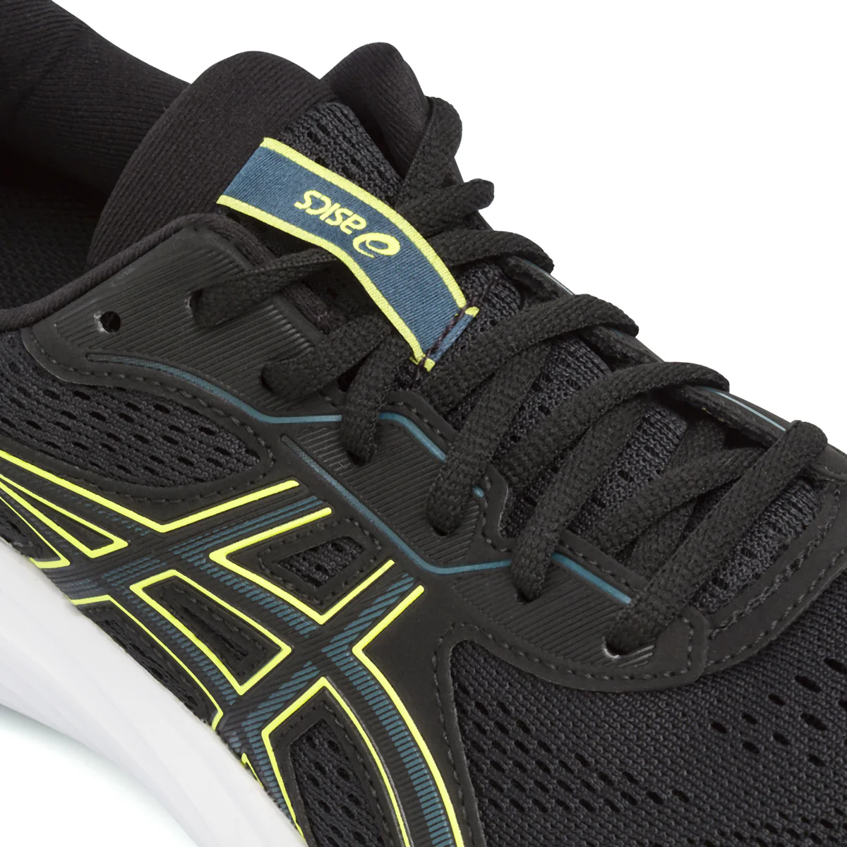 Scarpe da Running nere da Uomo con inserti giallo fluo Asics Gel-Contend 9 - Image 5
