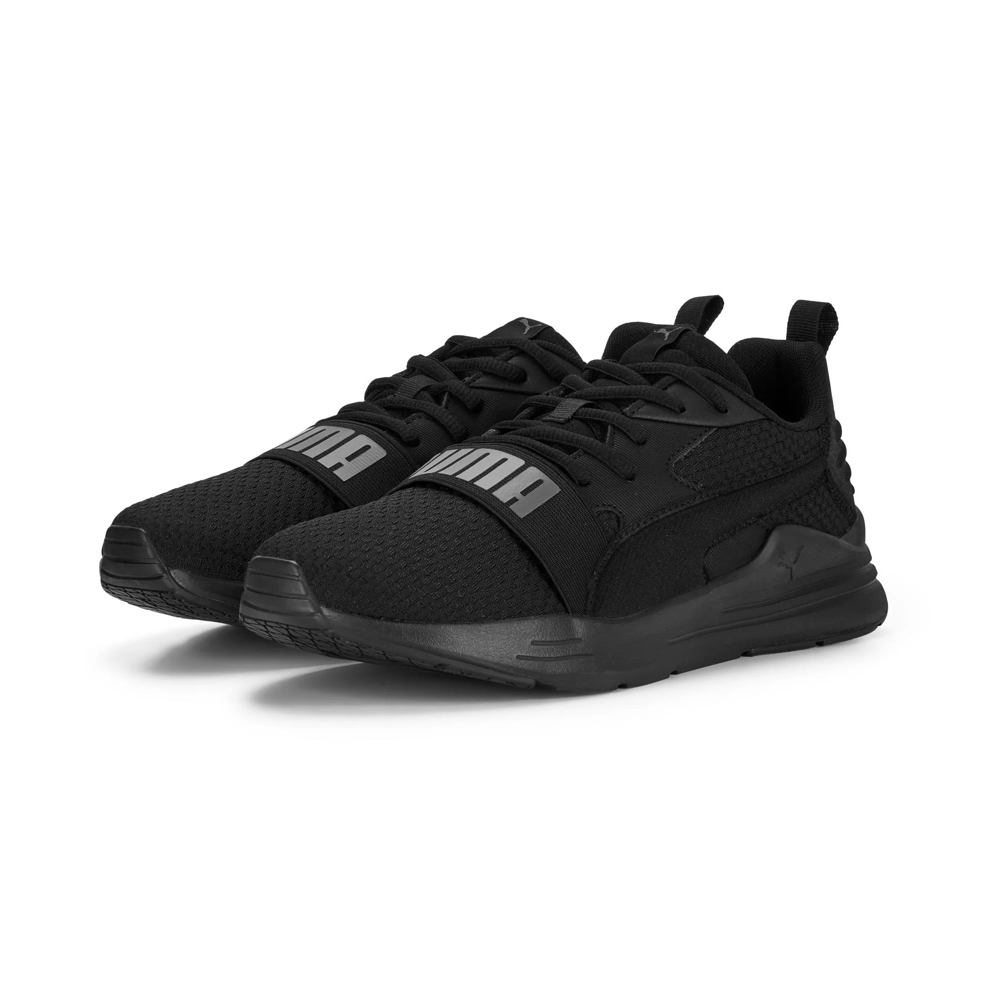 Scarpe da running nere da uomo con maxi-logo Puma Wired Run