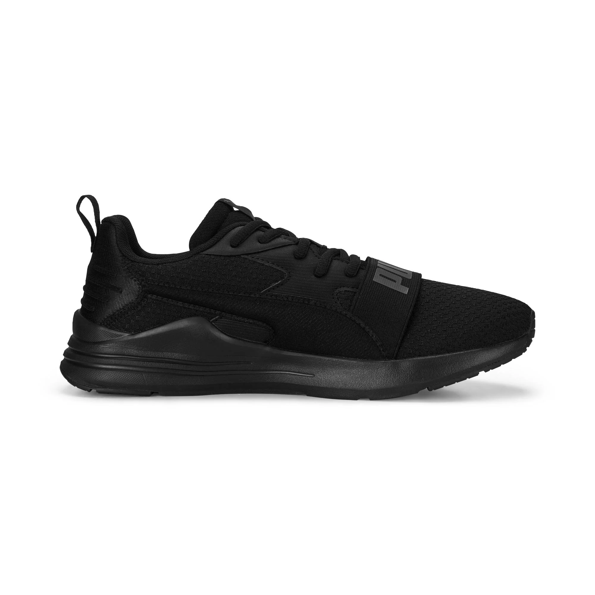 Scarpe da running nere da uomo con maxi-logo Puma Wired Run - Image 4