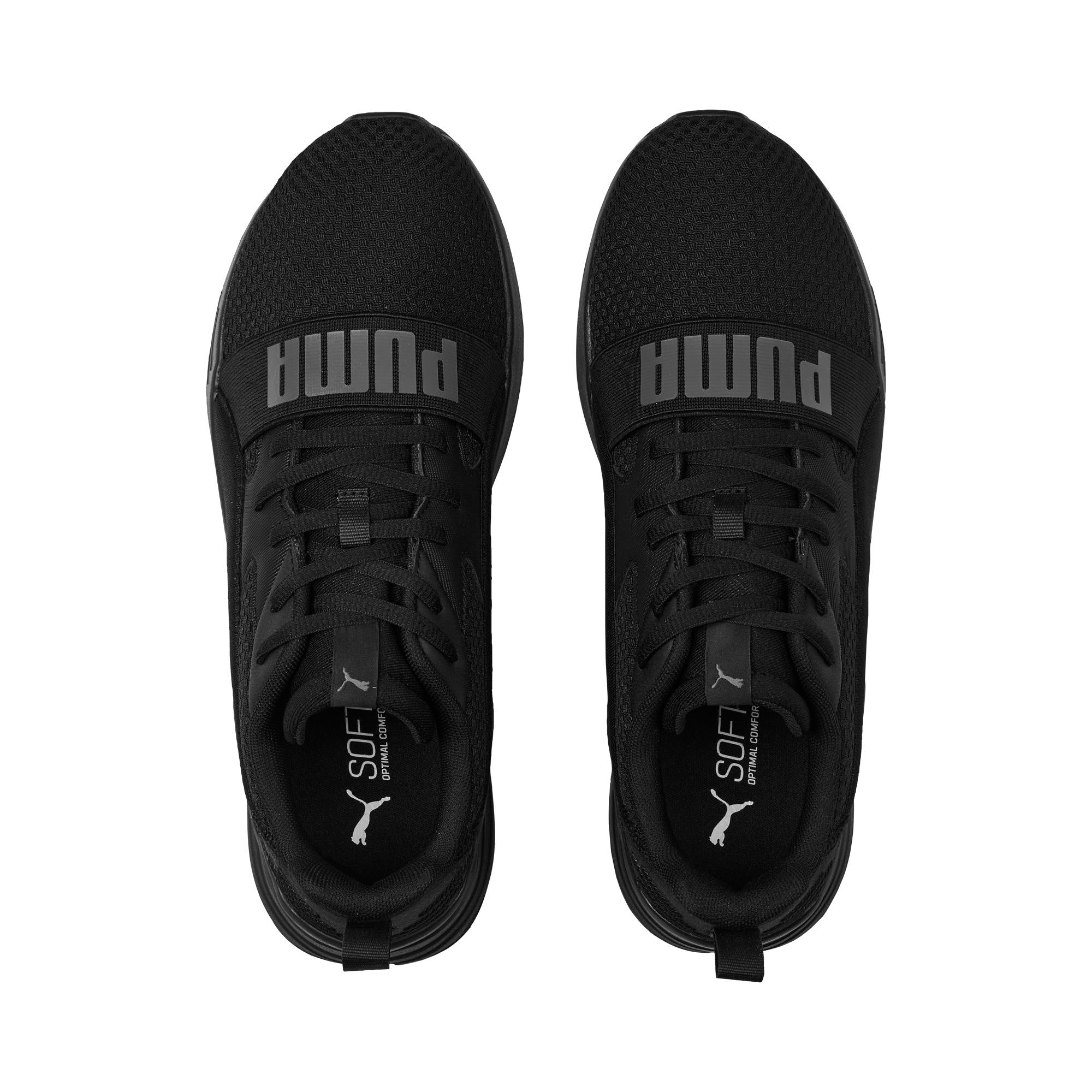 Scarpe da running nere da uomo con maxi-logo Puma Wired Run - Image 5