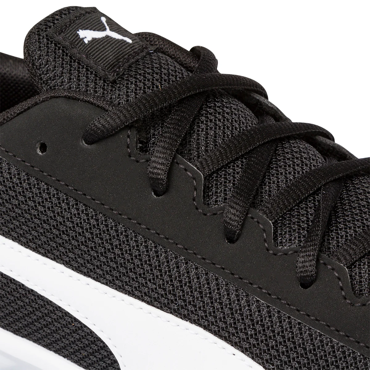 Scarpe da running nere da uomo con striscia bianca laterale Puma Night Runner v2 - Image 6