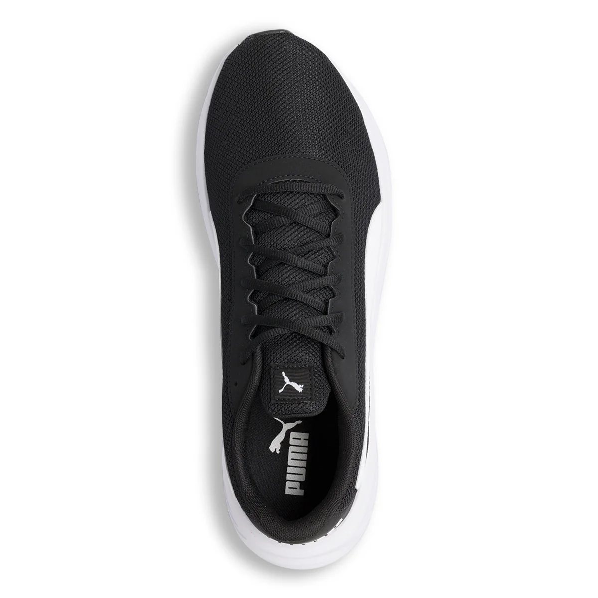 Scarpe da running nere da uomo con striscia bianca laterale Puma Night Runner v2 - Image 7
