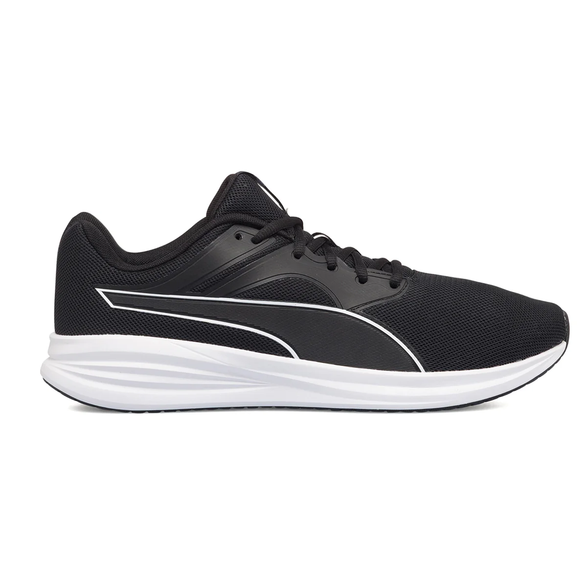 Scarpe da running nere da uomo in mesh Puma Transport