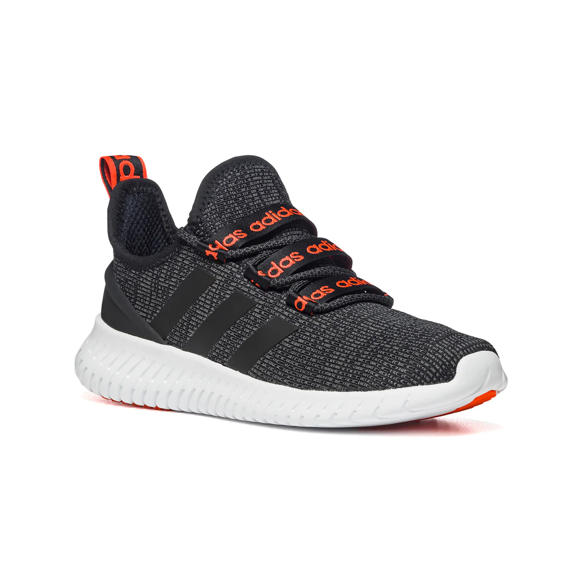 Scarpe da running nere in tessuto mesh con strisce laterali adidas Kaptir - Image 2