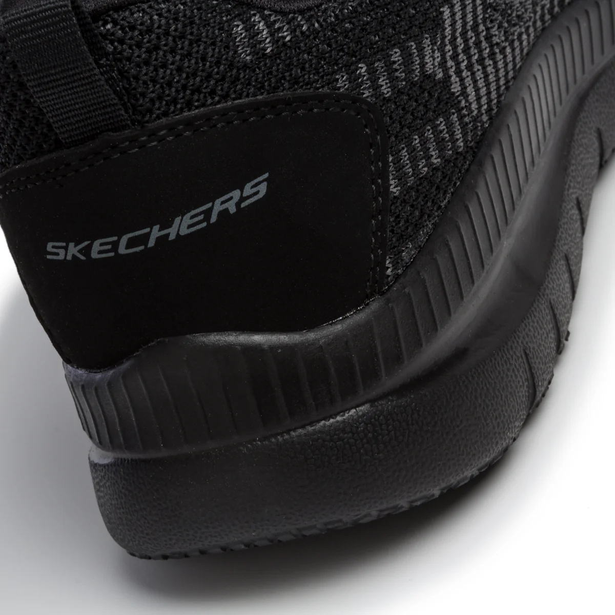 Scarpe da running nere in tessuto Skech-Knit con sottopiede Memory Foam Skechers Bountiful - Image 7