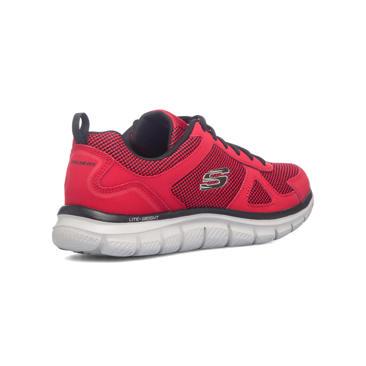 Scarpe da running rosse con suola Lite-Weight Skechers Track - Image 3