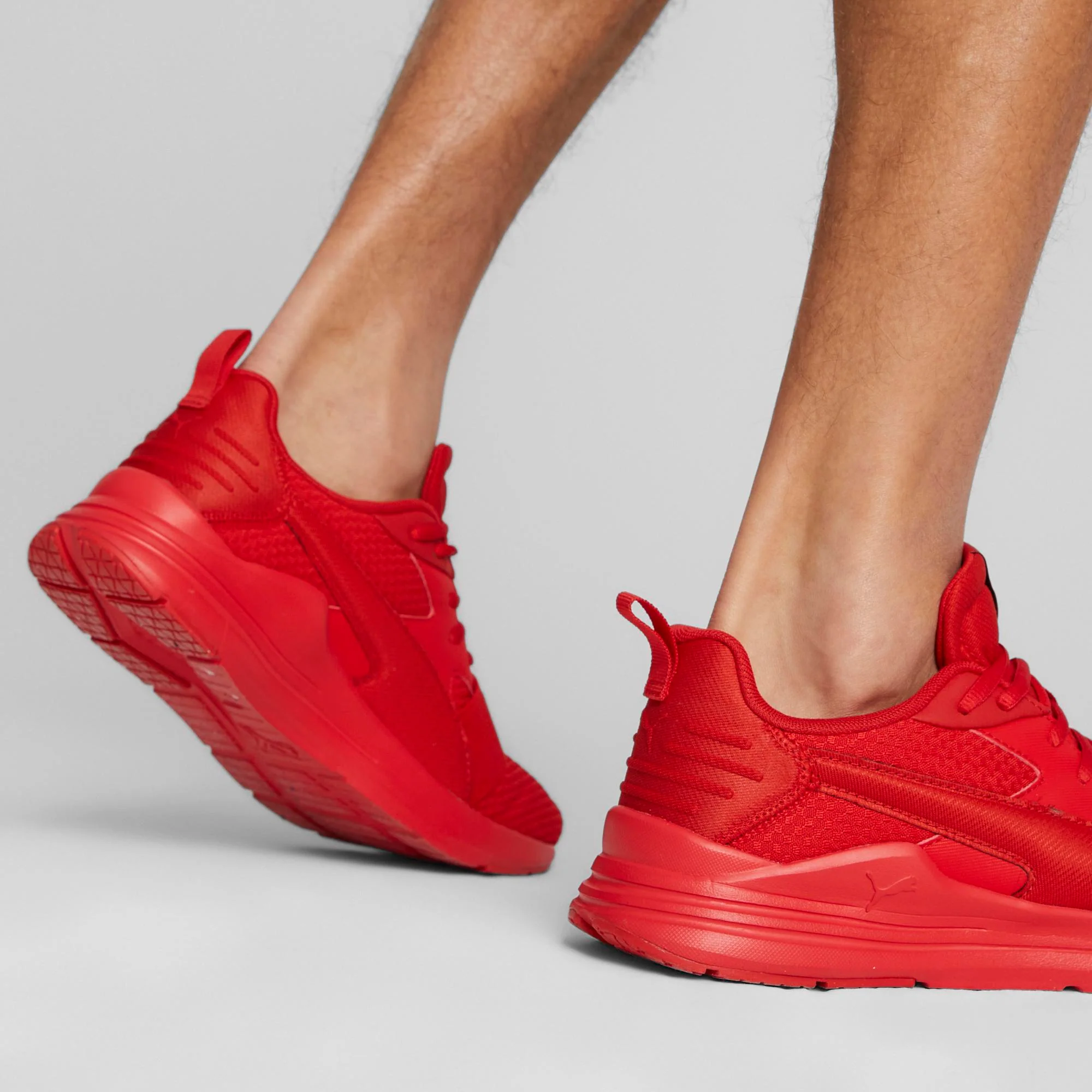Scarpe da running rosse da uomo con maxi-logo Puma Wired Run - Image 2